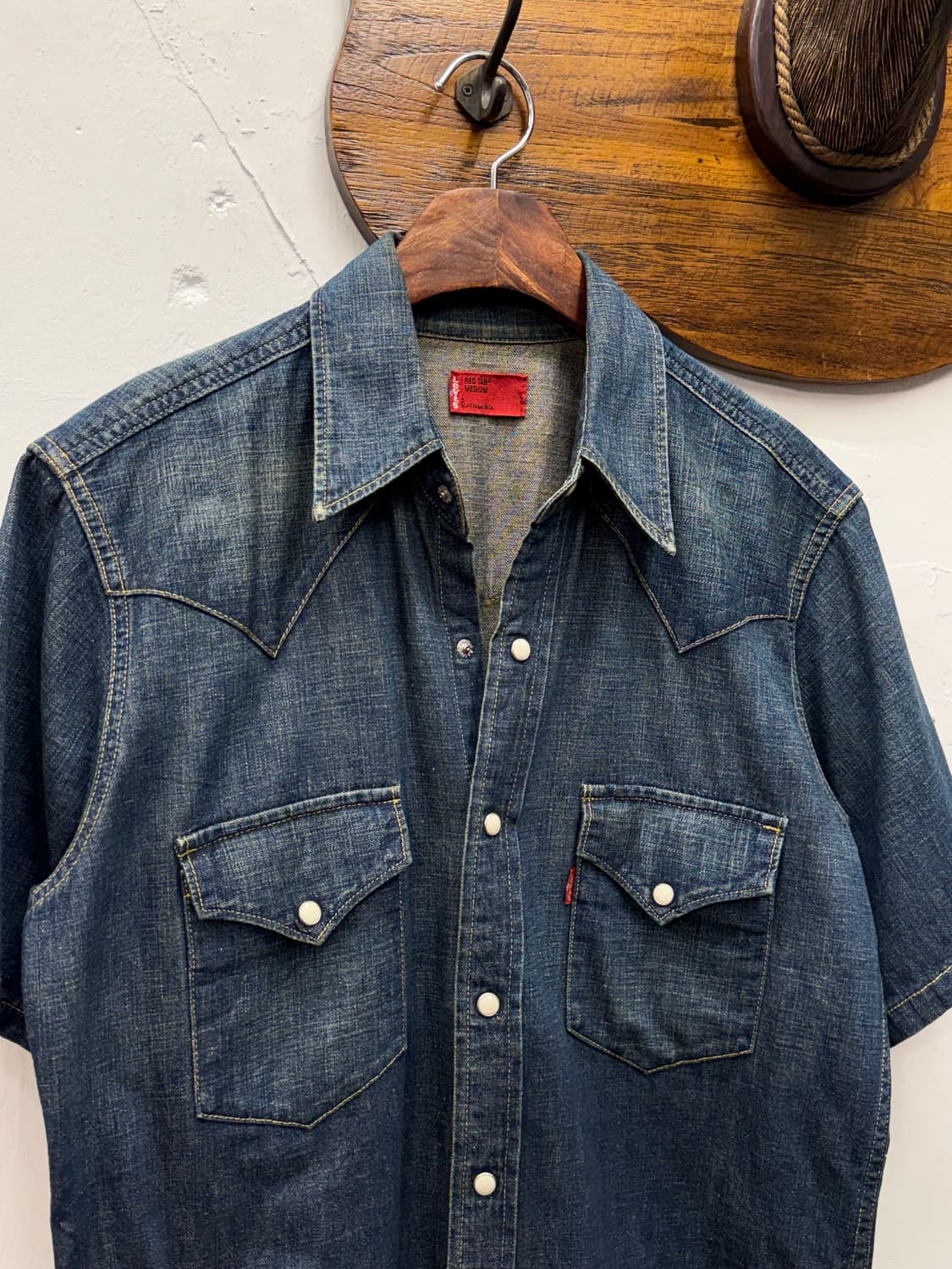 Levi's Short Sleeve Denim Western Shirt 상품이미지3