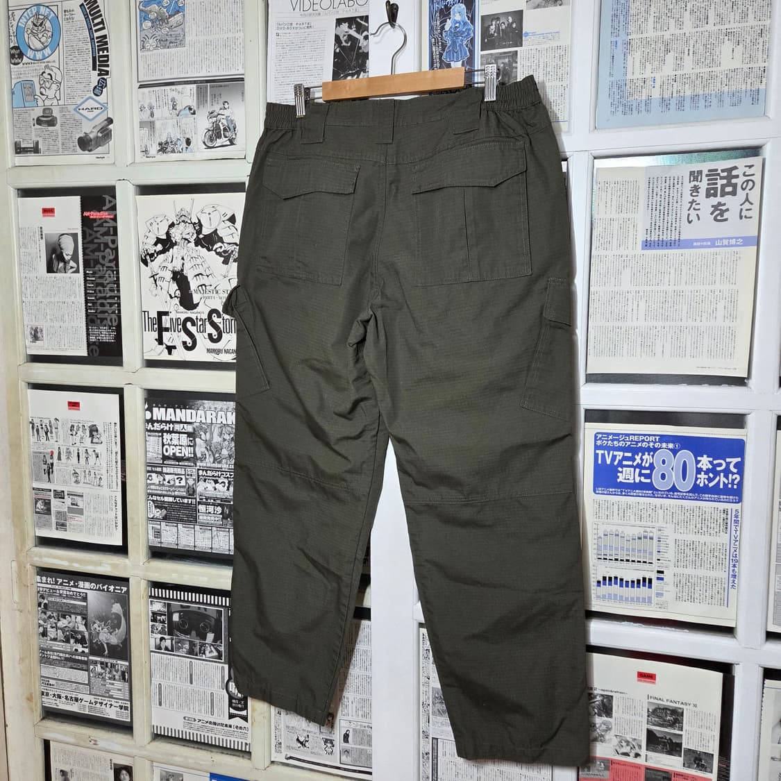 CQR 립스탑 카키 카고 팬츠 상품이미지5