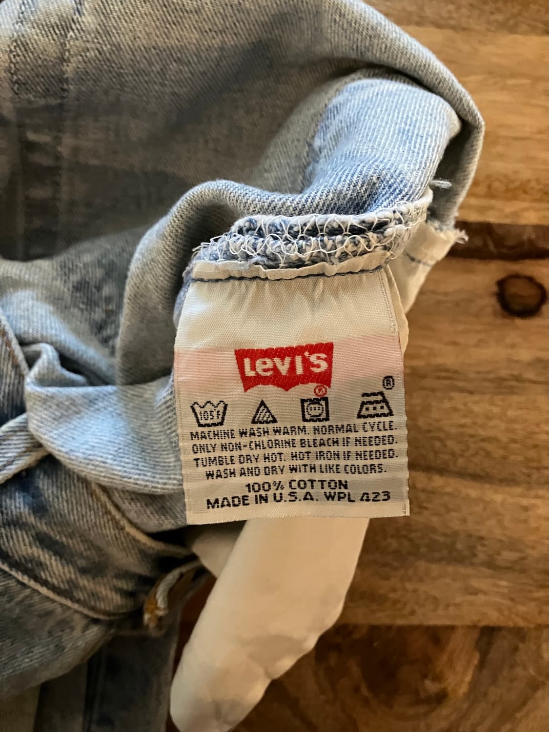 90s USA 빈티지 리바이스 501 데님 팬츠 상품이미지9