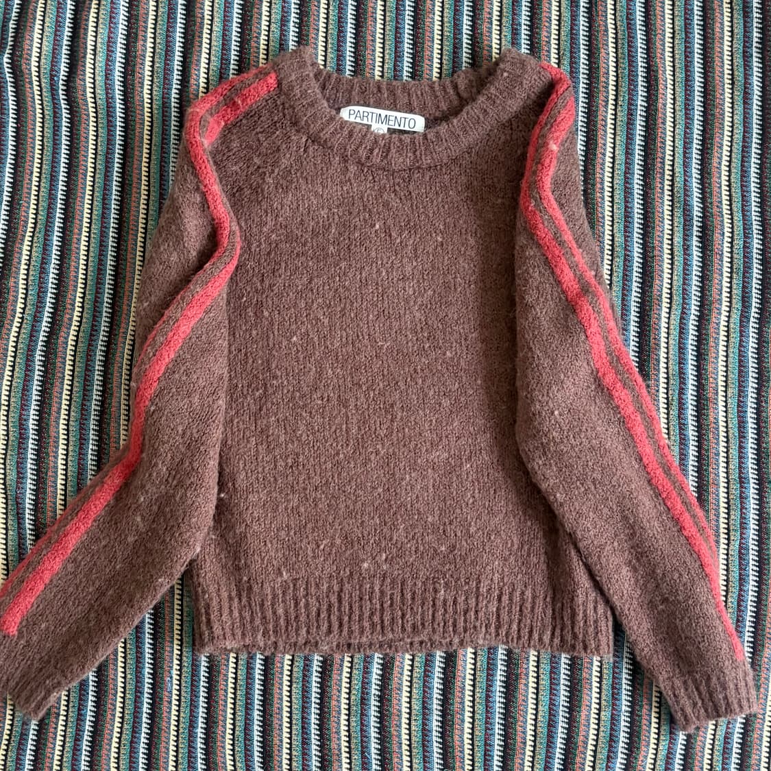 파르티멘토 우먼 릴리 부클 니트 브라운 상품이미지2