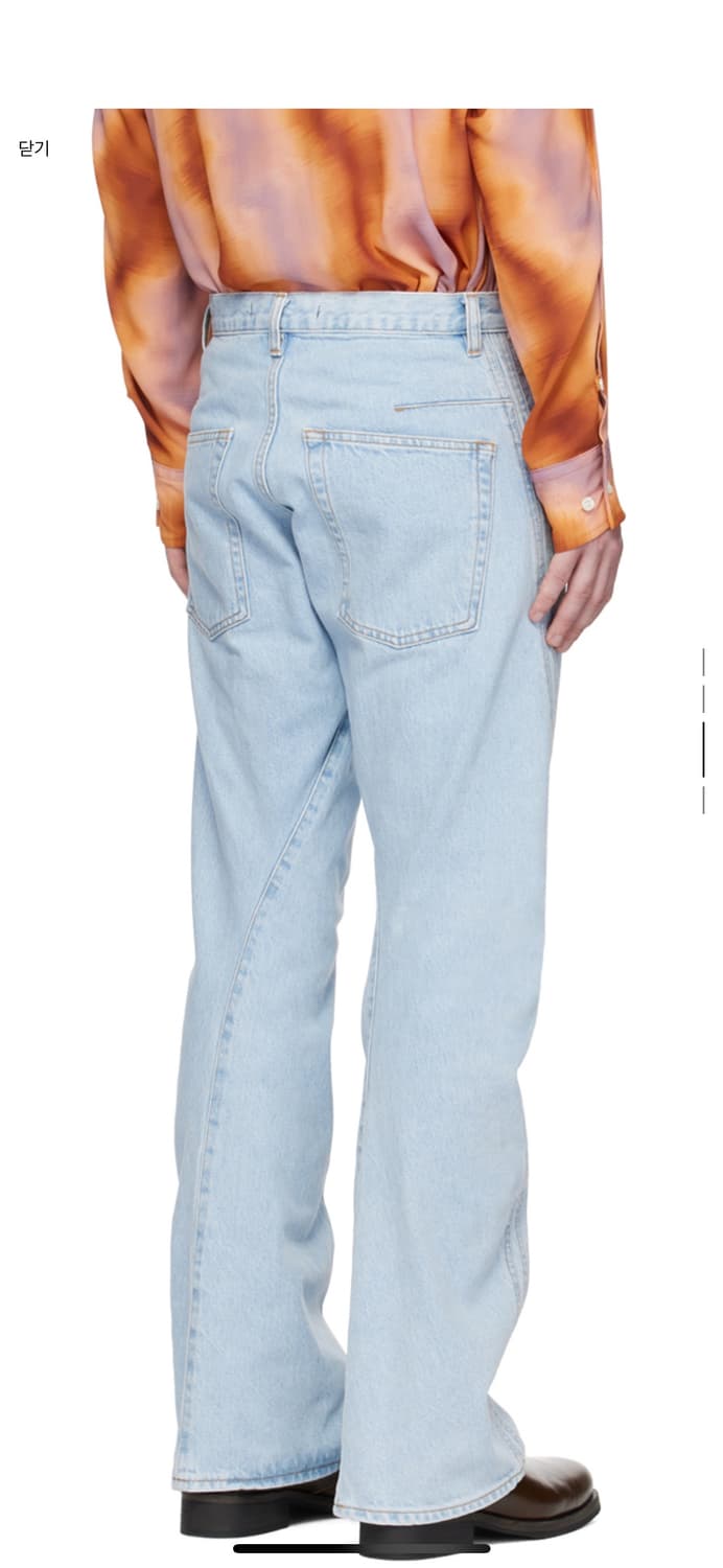 NVRFRGT twisted denim jeans 상품이미지3
