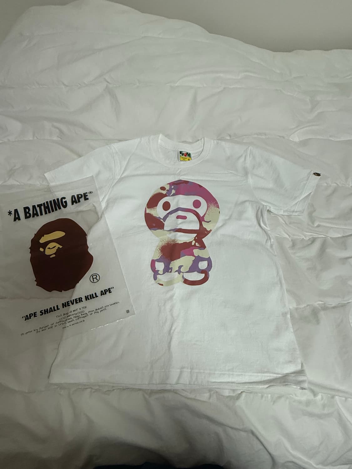 베이프 베이비 마일로 카모 티셔츠 (도쿄 베이프 구매) 상품이미지2