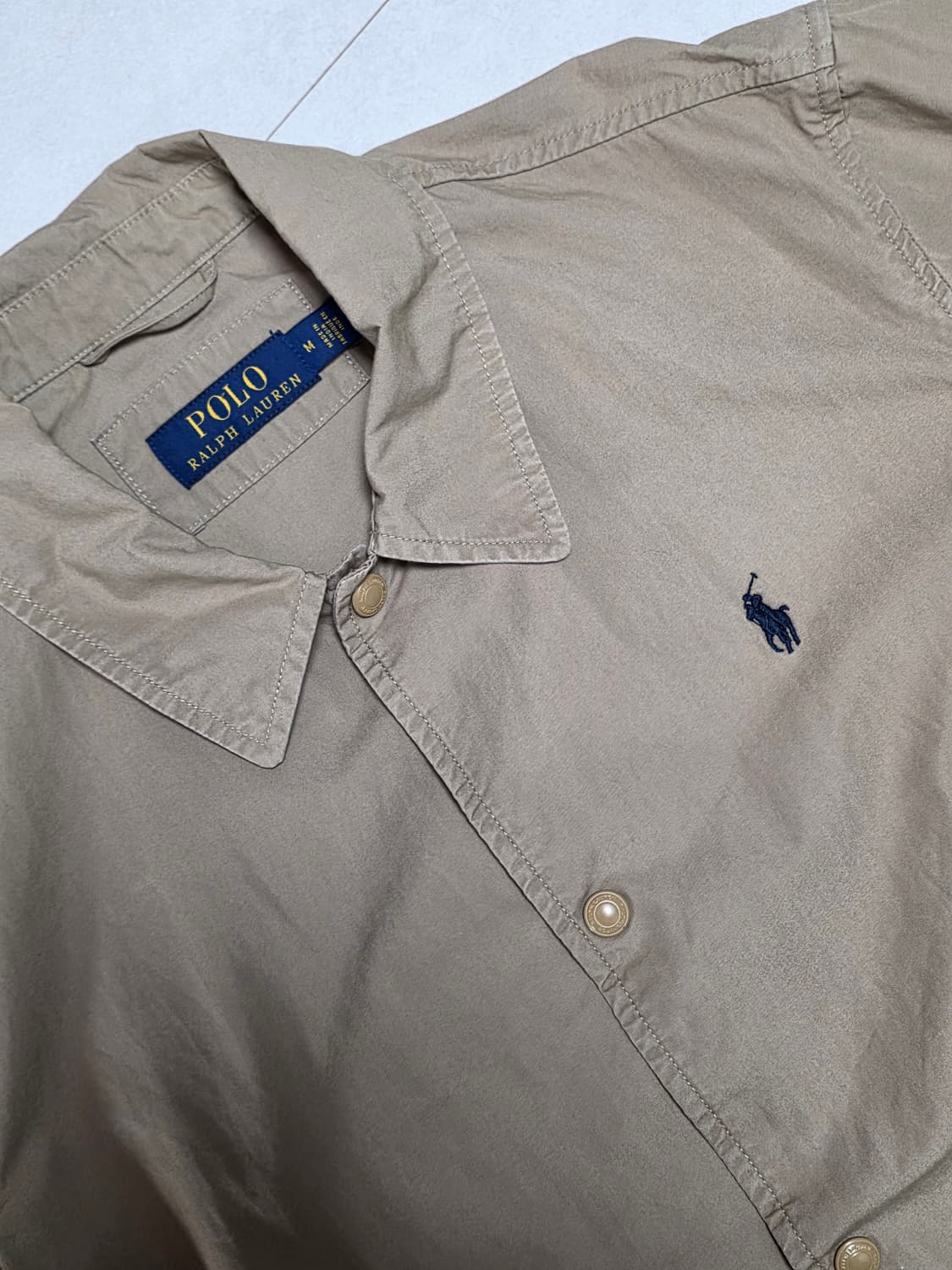 폴로 랄프로렌 코치 자켓 베이지 M 폴로자켓 상품이미지4