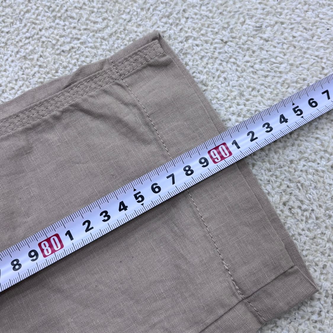 S 유니클로 와이드 코튼 밴딩 팬츠 0415E 상품이미지6