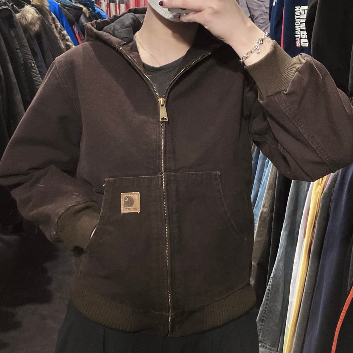 [IM] 칼하트 크롭 워크자켓 브라운 상품이미지2