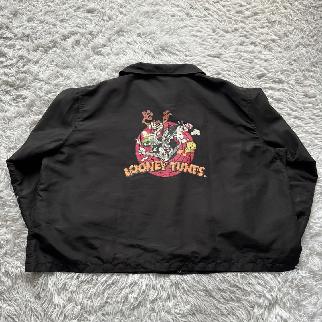 LOONEY TUNES 일본빈티지 코치 자켓 프린팅 코치자켓 M 40 상품이미지3