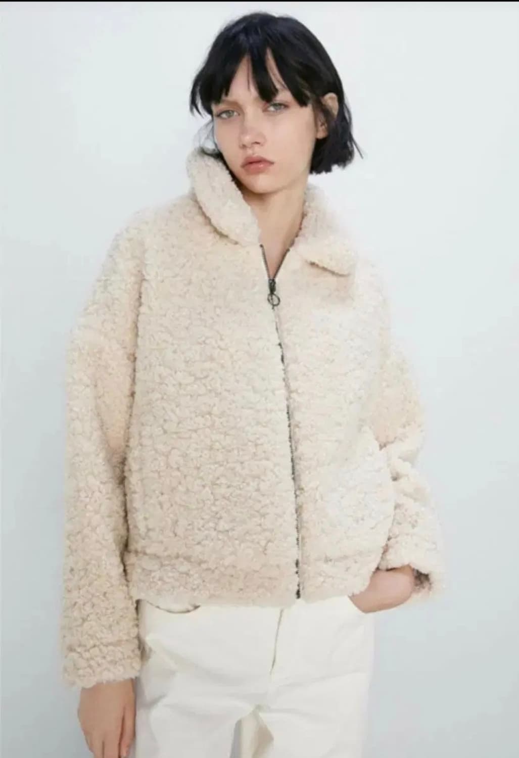 자라 zara 시어링 후리스 자켓 상품이미지3