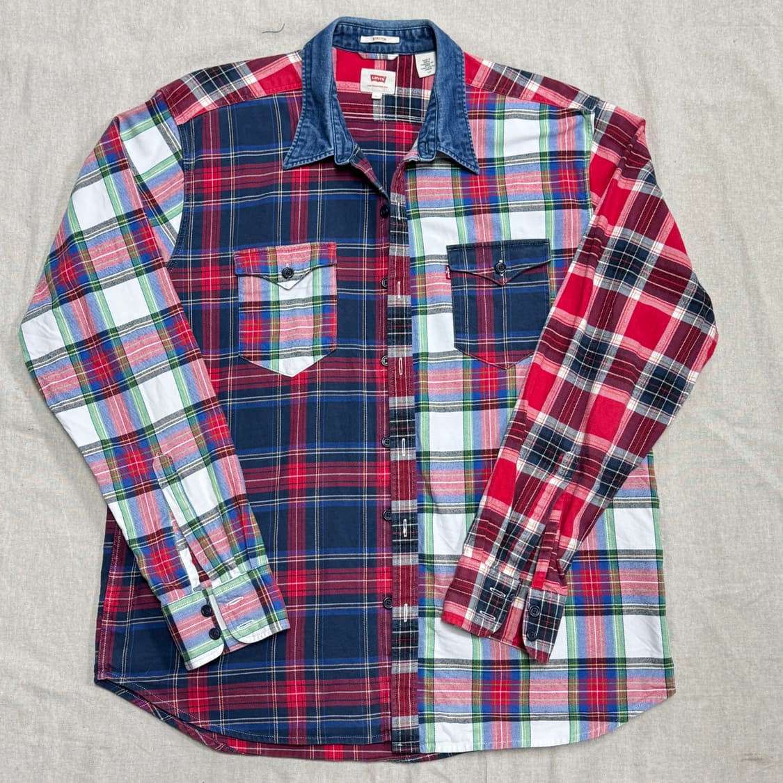 리바이스 아수라 멀티컬러 체크셔츠 L 상품이미지1