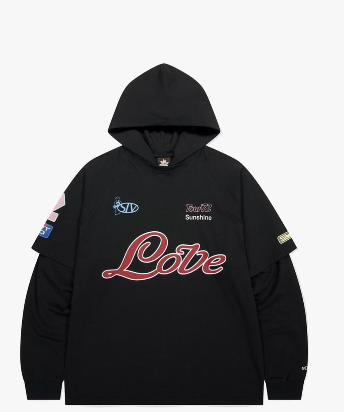 썬러브 Team Layered 후드티 상품이미지1