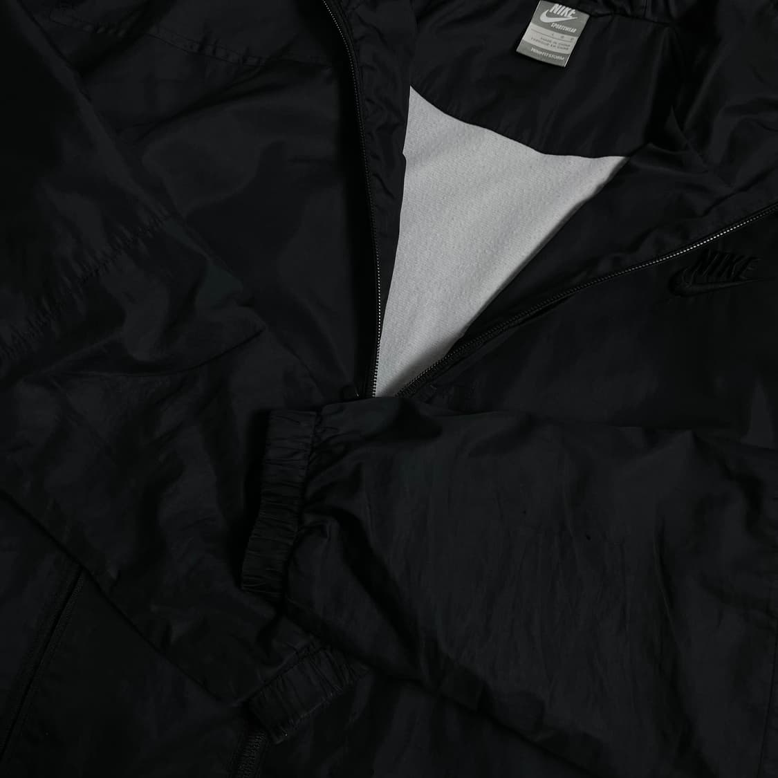 00s 나이키 올드스쿨 블랙 스우시 자수 로고 윈드 바람막이 y 3988 상품이미지7
