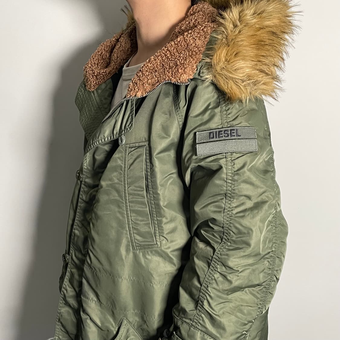 디젤 페이딩 N3-B 후드 퍼 자켓 (on.593) 상품이미지3