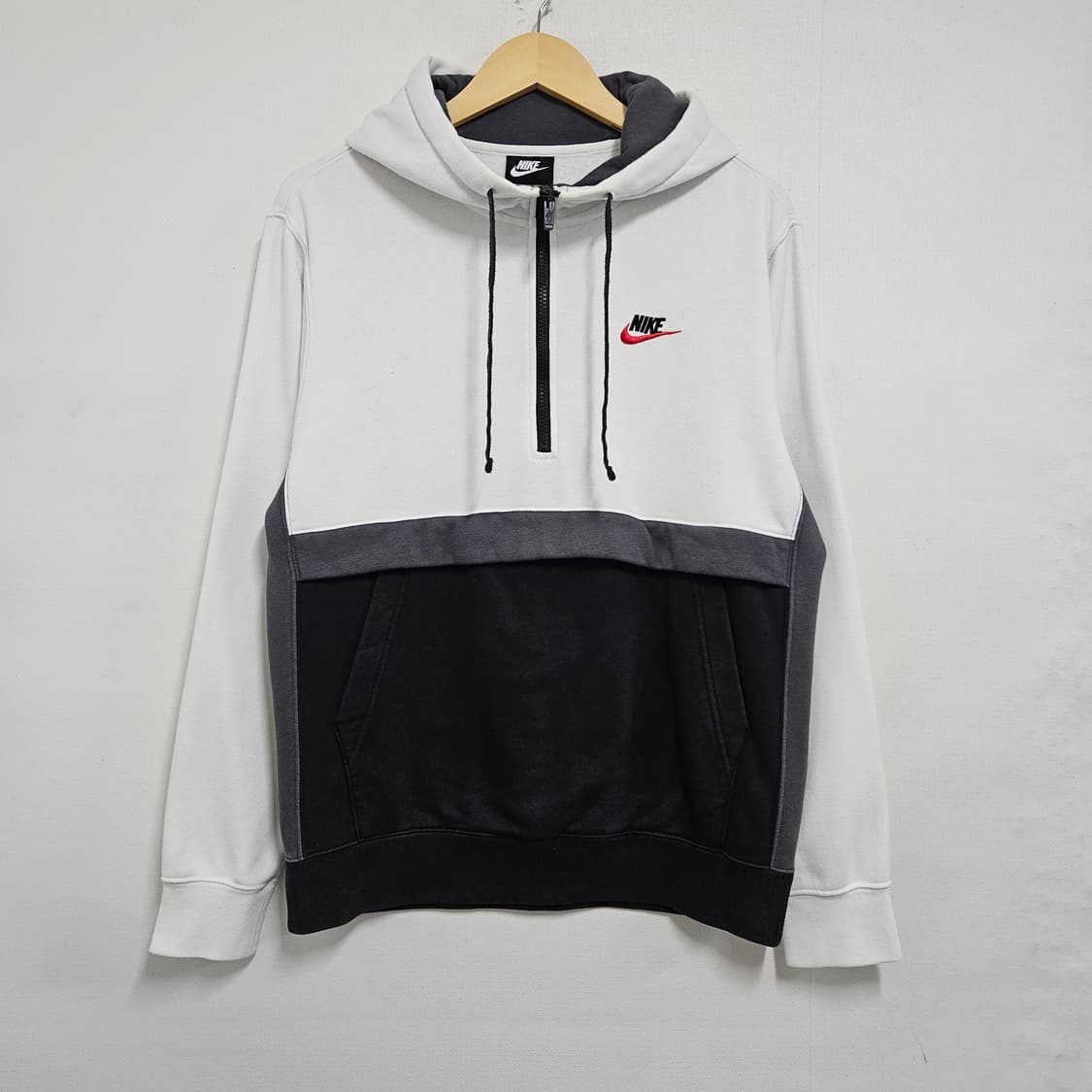 M 나이키 오레오 아노락 반집업 기모 후드티 상품이미지2