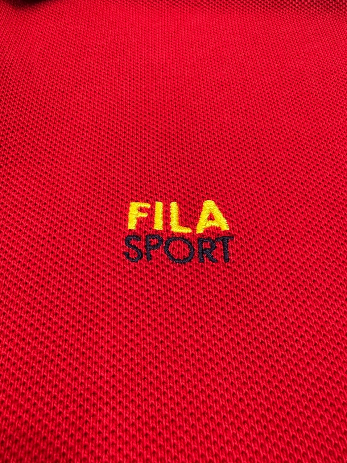 90s 휠라 FILA 스포츠 와플 롱슬리브 카라 티셔츠 (XL)  상품이미지3