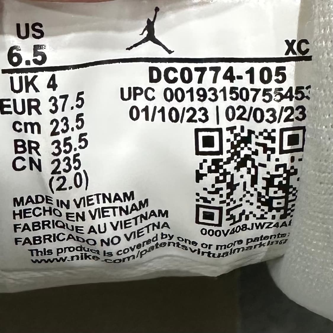 235) 나이키 운동화 여성 여자 신발 에어 조던 1 로우 그레이 상품이미지9