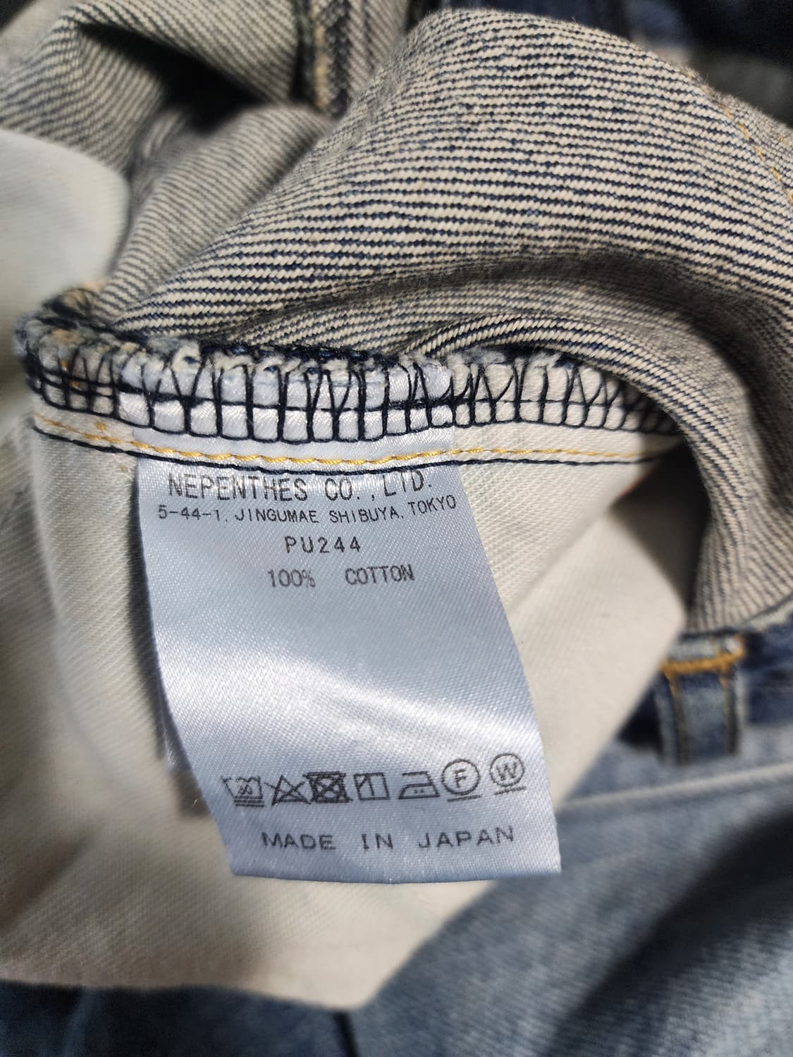 [L][새상품] 니들스 H.D. 팬츠 12온즈 데님 인디고 상품이미지4