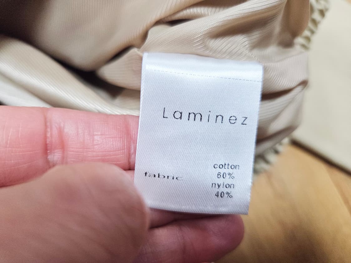 라미네즈(LAMINEZ) 투웨이 미니멀 블루종 자켓 프리사이즈 새상품 상품이미지9