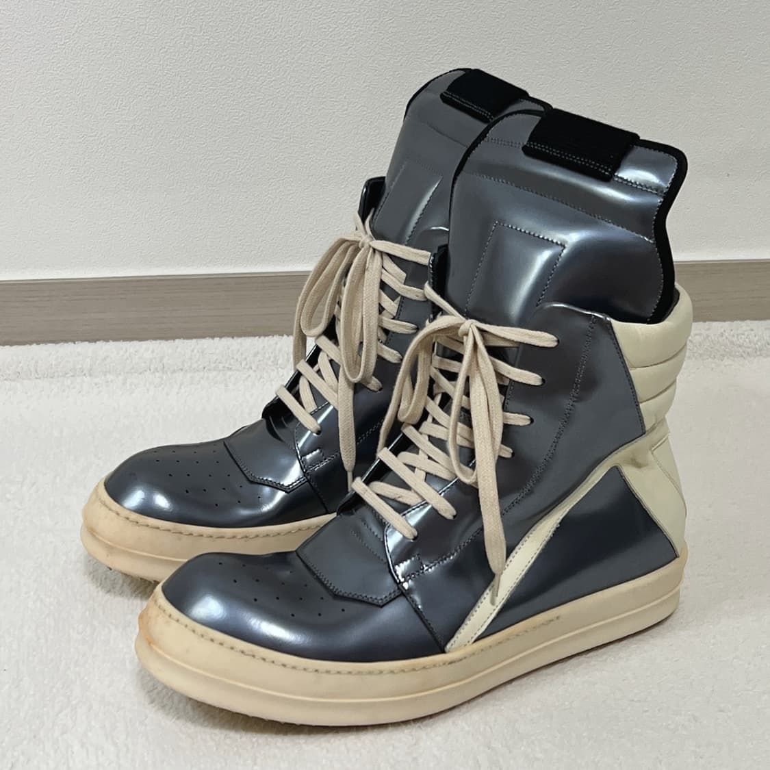 릭오웬스 15SS 지오바스켓 더티 실버 밀크 LZP 상품이미지2