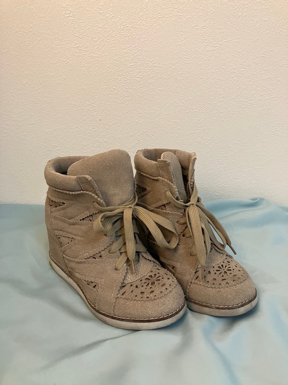 제프리캠벨 스웨이드 웨지힐스니커즈 히든힐스니커즈 y2k 상품이미지1