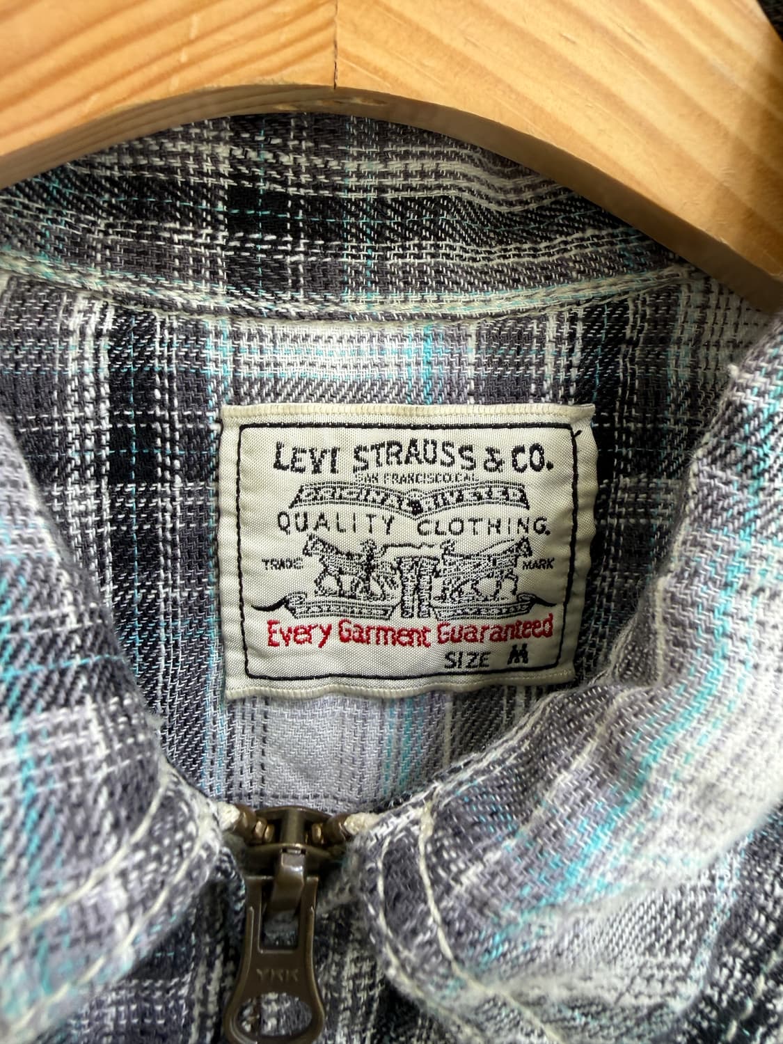 LEVIS 체크 반팔 집업 셔츠  상품이미지7