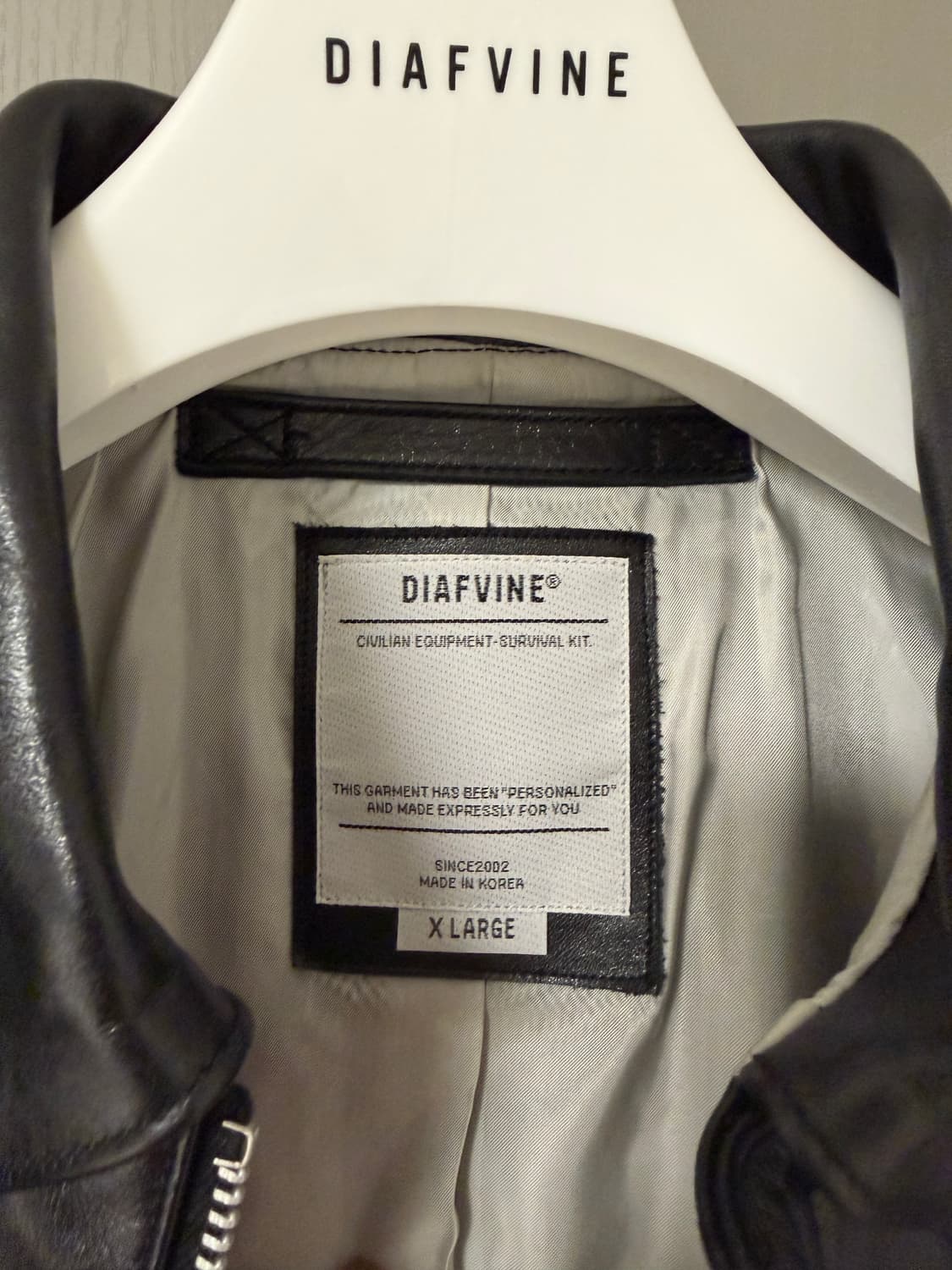 디아프바인 A-2 플라이트 자켓 블랙 XL 상품이미지6