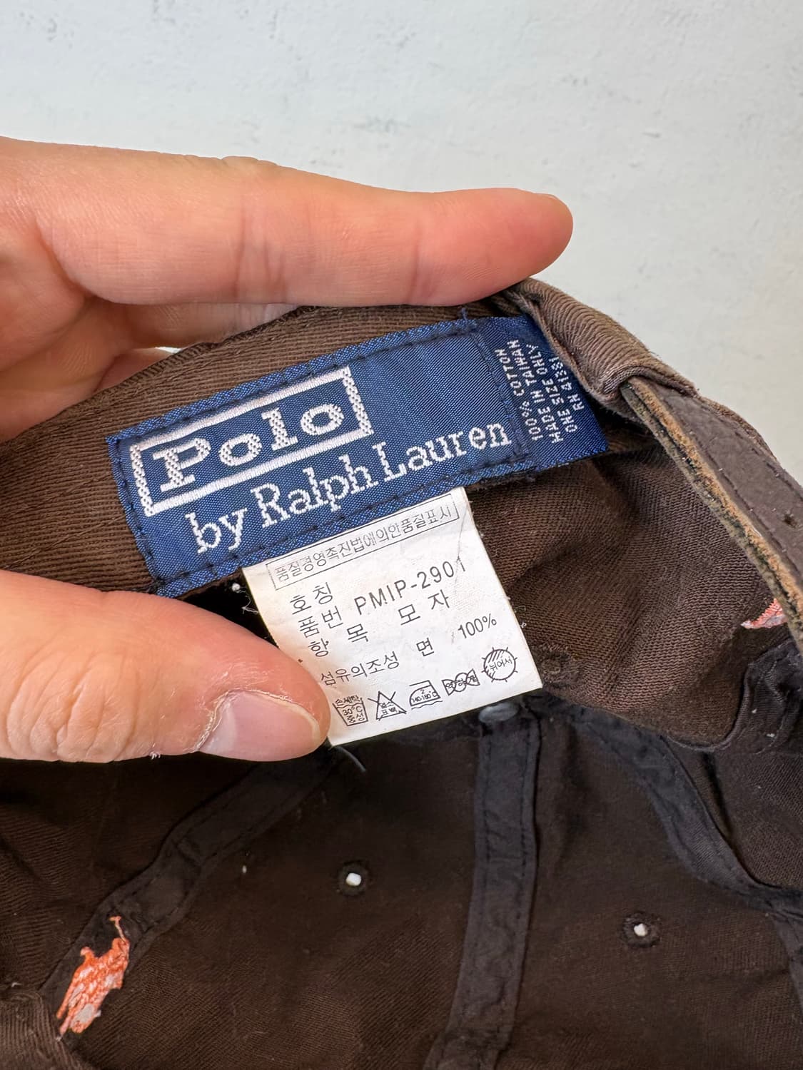 폴로랄프로렌 빈티지 브라운 볼캡 상품이미지5