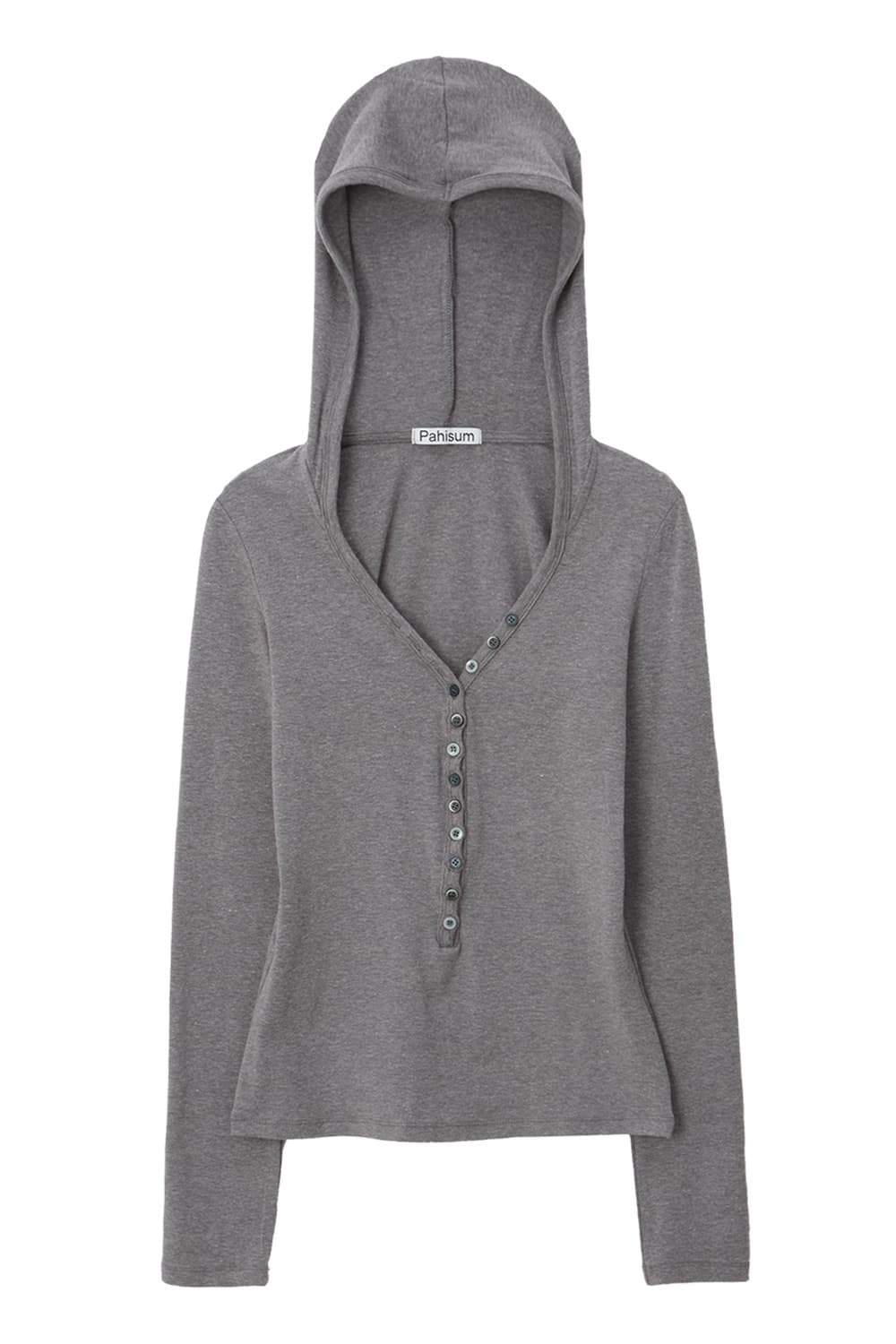 Pahisum 파히섬 BUTTON T-SHIRT GRAY 상품이미지2