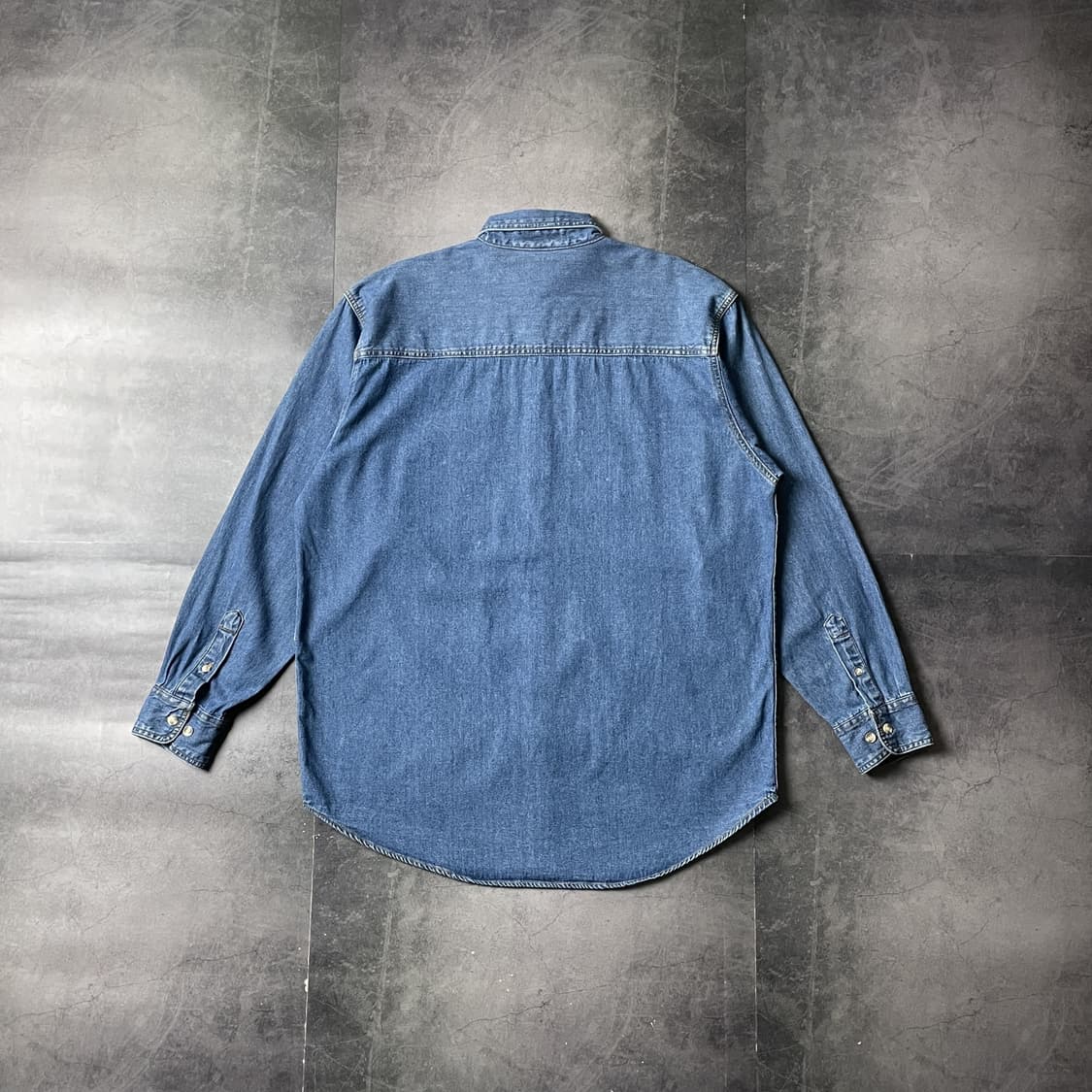 LA LOVING 빈티지 다운버튼 코튼 데님 셔츠 A00735 상품이미지7
