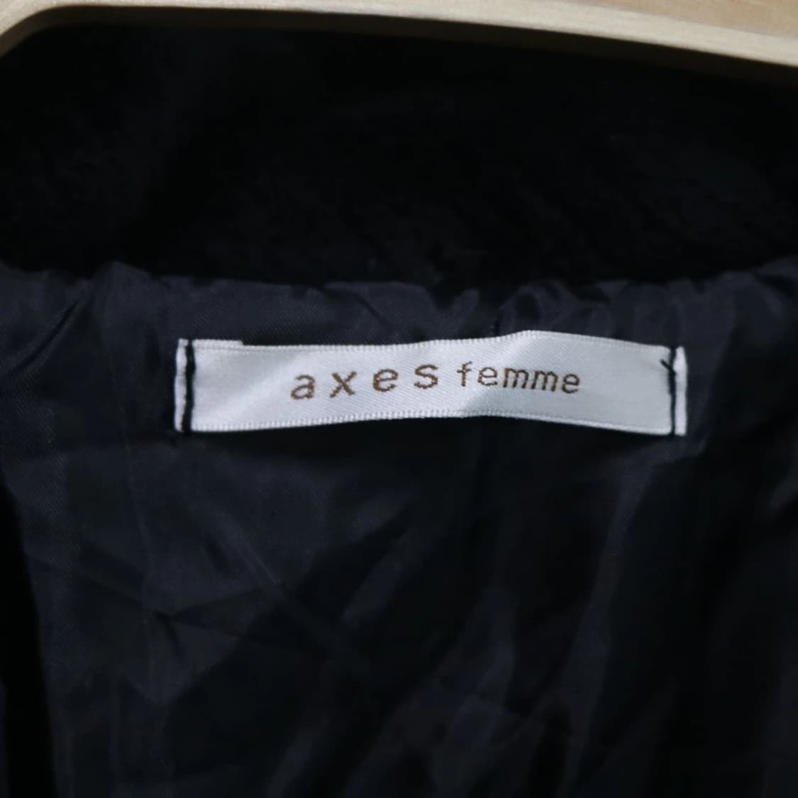 엑시즈팜 블랙 반코트 상품이미지7