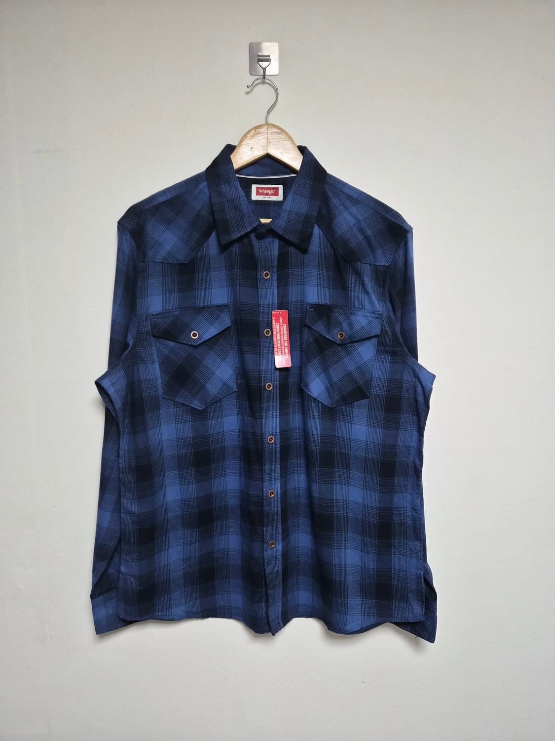 랭글러Wrangler 체크 플란넬 셔츠 L사이즈 - S298 상품이미지1