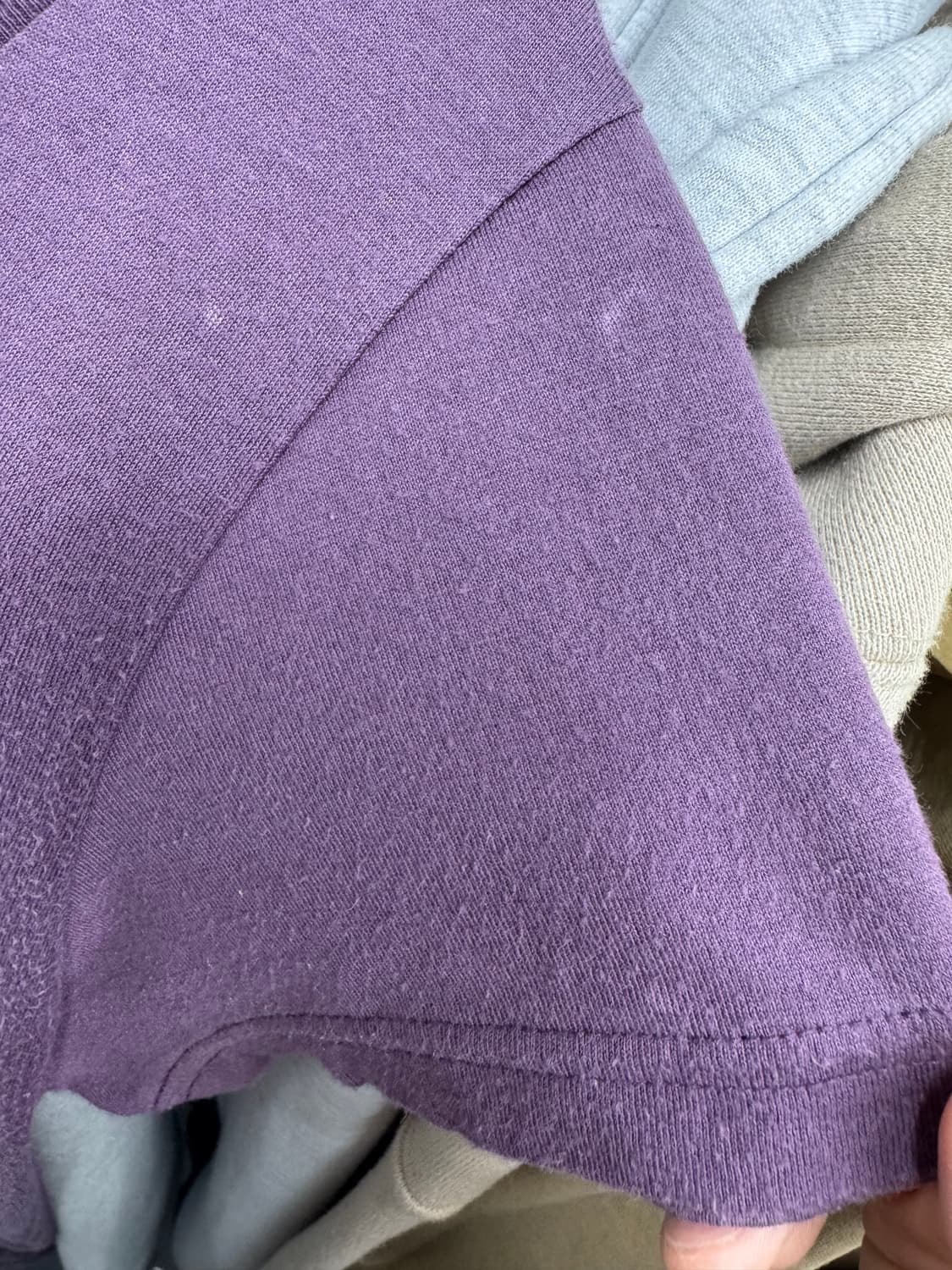 히스테릭 글래머 히스걸 퍼플 반팔티 상품이미지6