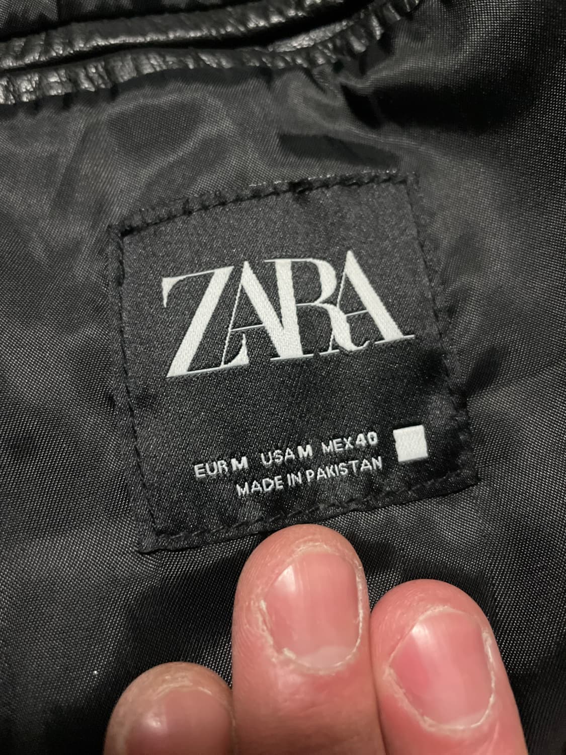 ZARA 자라 웨스턴 무드 카우하이드 버팔로 소가죽 레더 자켓 상품이미지7