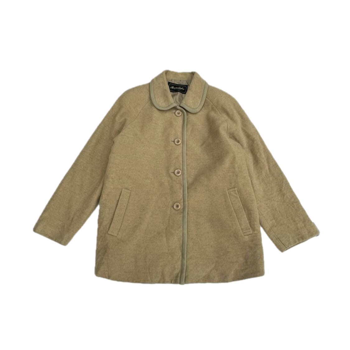 베이지 루즈핏 러블리 라운드 카라 단코트 그런지 히피 오리엔탈 핀터 상품이미지2