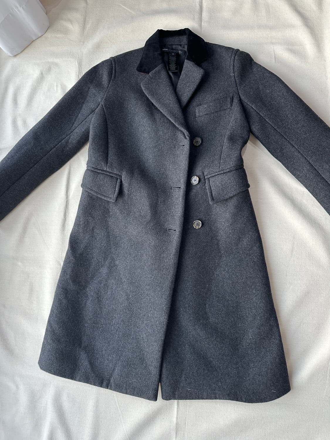 마크제이콥스 울 코트 차콜 (44~슬림55) 상품이미지2