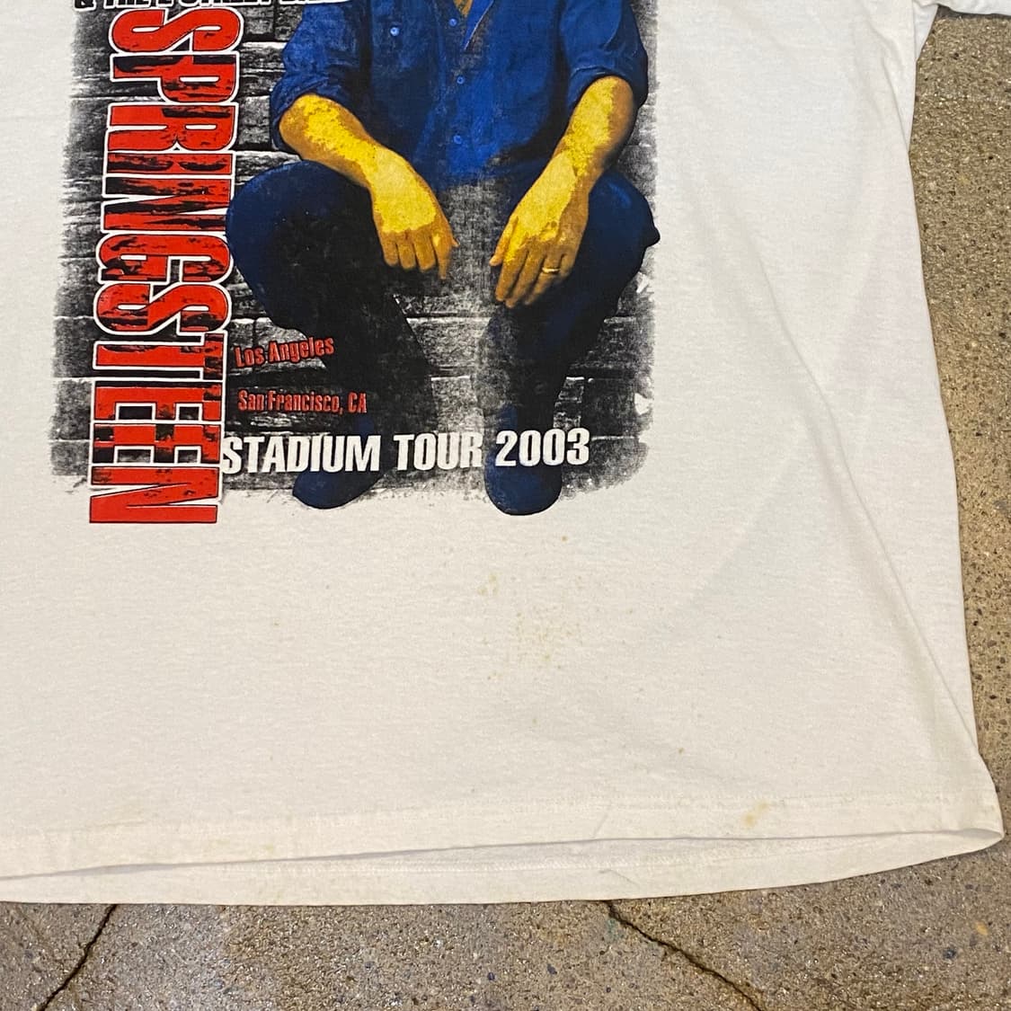 미국 빈티지 브루스 스프링스틴 투어티 반팔티 락티셔츠 상품이미지4