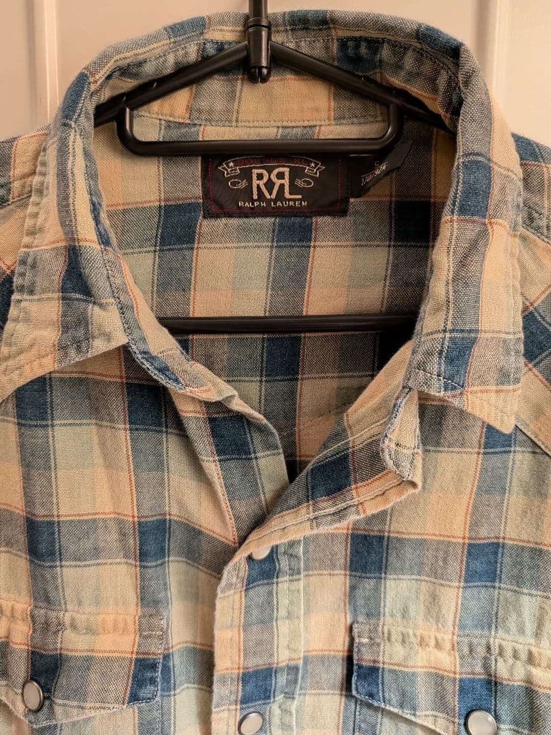RRL 더블알엘 체크 플래드 웨스턴 셔츠 상품이미지2
