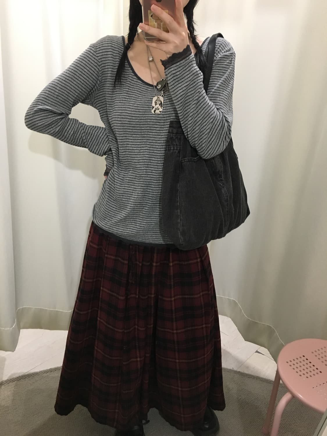 stripe lace knit 상품이미지6