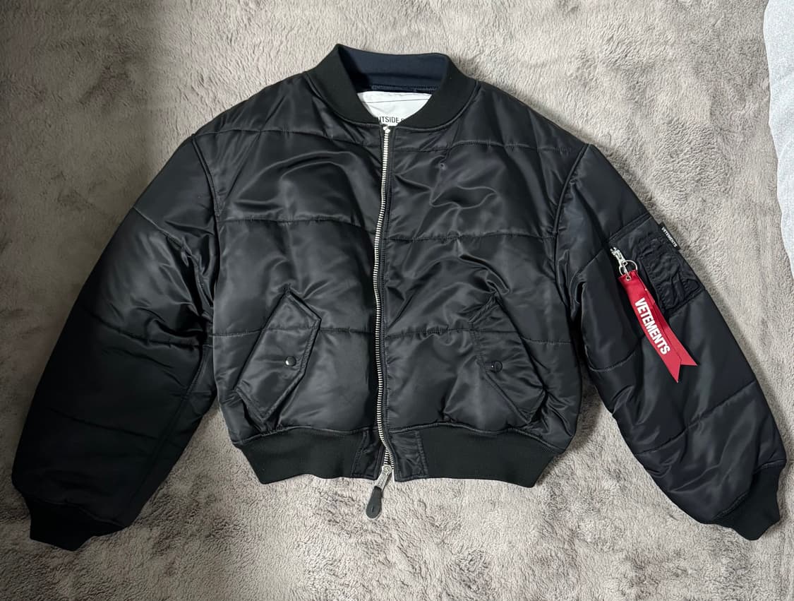 베트멍 마원 리버시블 크롭 봄버 자켓 L 사이즈 상품이미지3