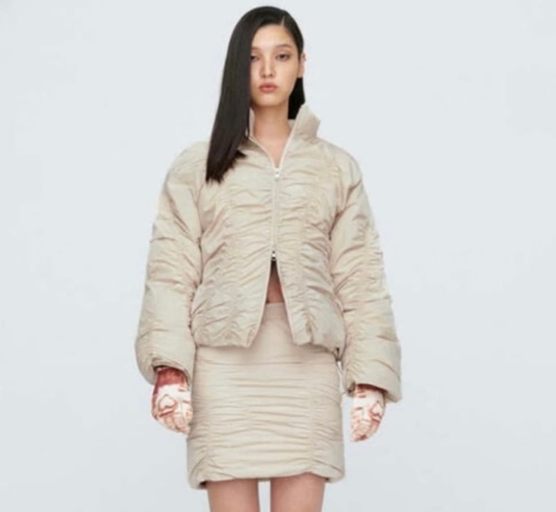 나체 리버시블 패딩 베이지 상품이미지3