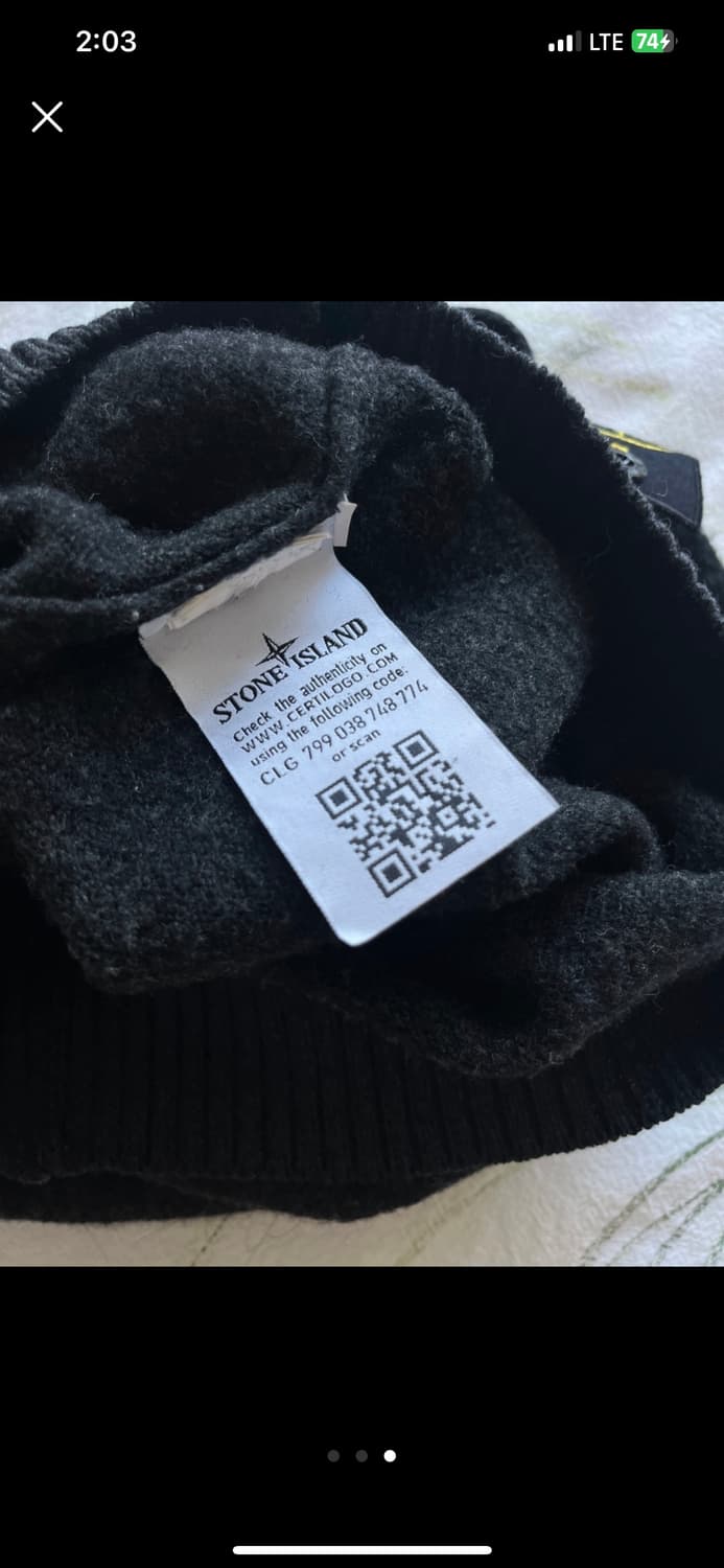 스톤아일랜드 주니어 그레이 니트 상품이미지3