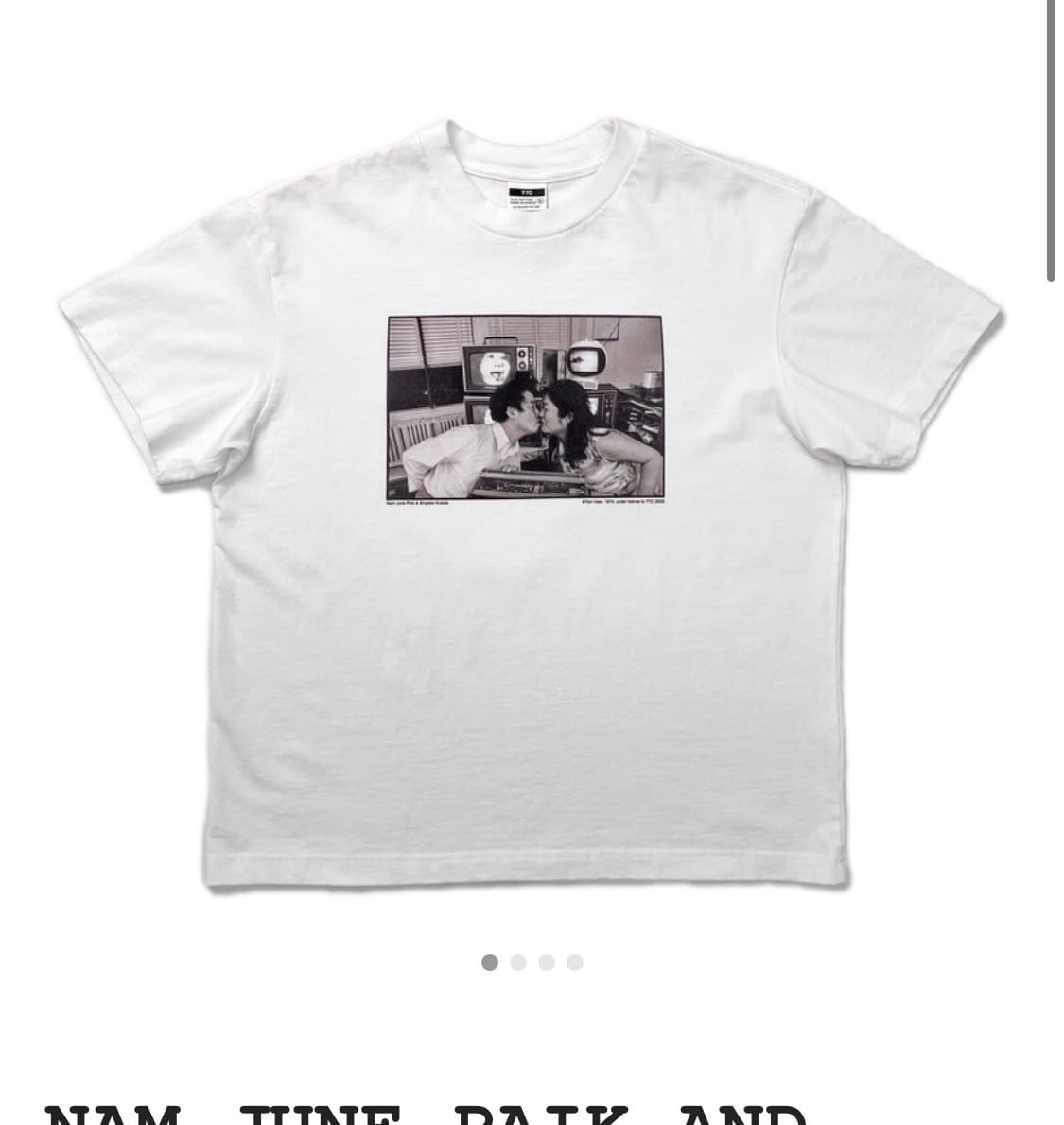 77c 백남준 티셔츠 XL 상품이미지1