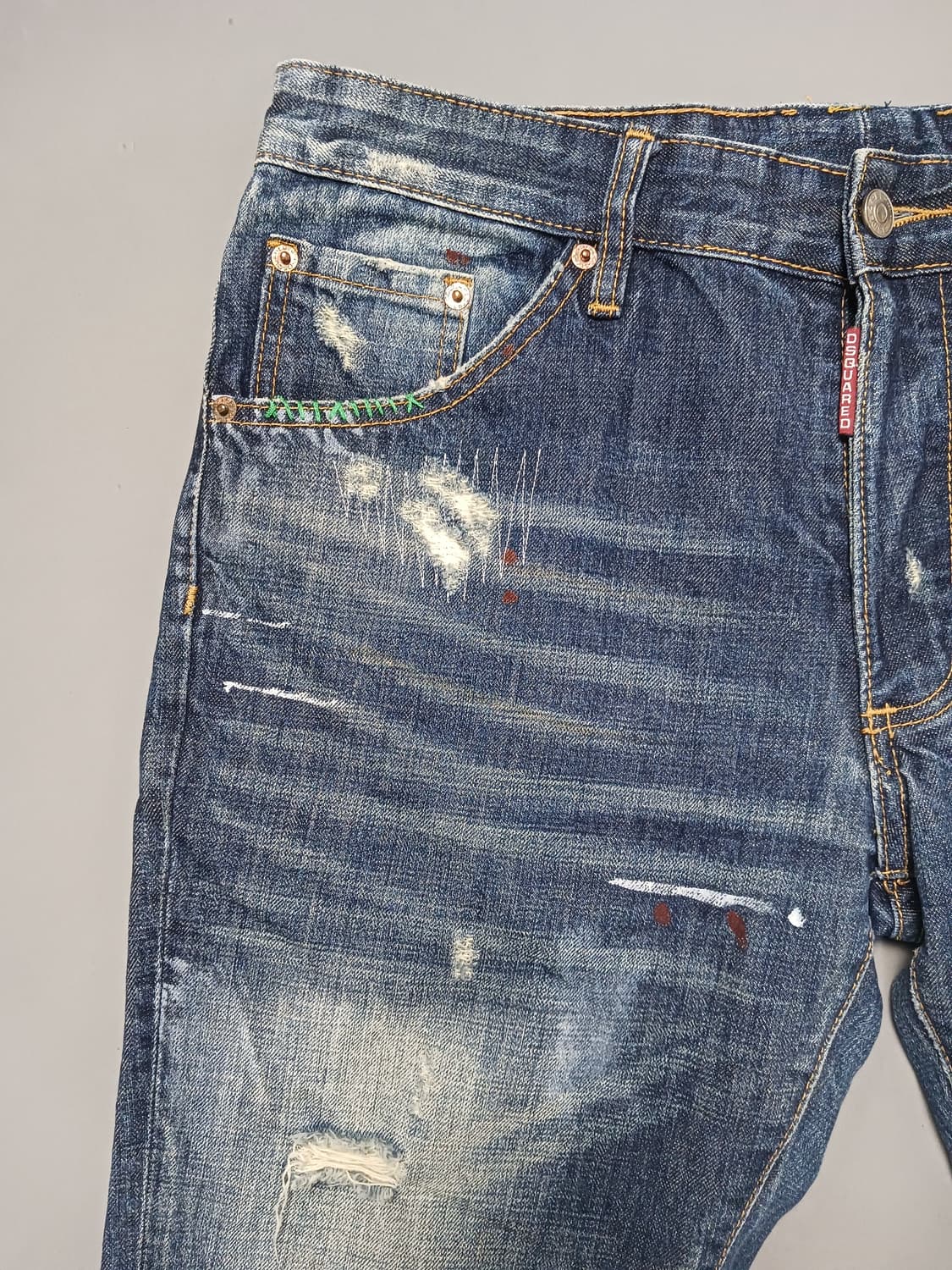 [32] 디스퀘어드2 더티페인티드 슬림진 청바지 상품이미지2