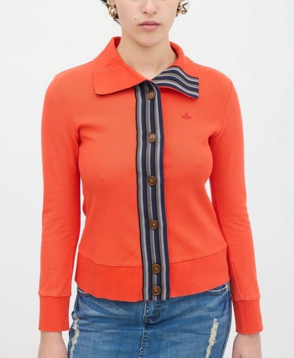 비비안웨스트우드 오브 패턴 니트 가디건 상품이미지8