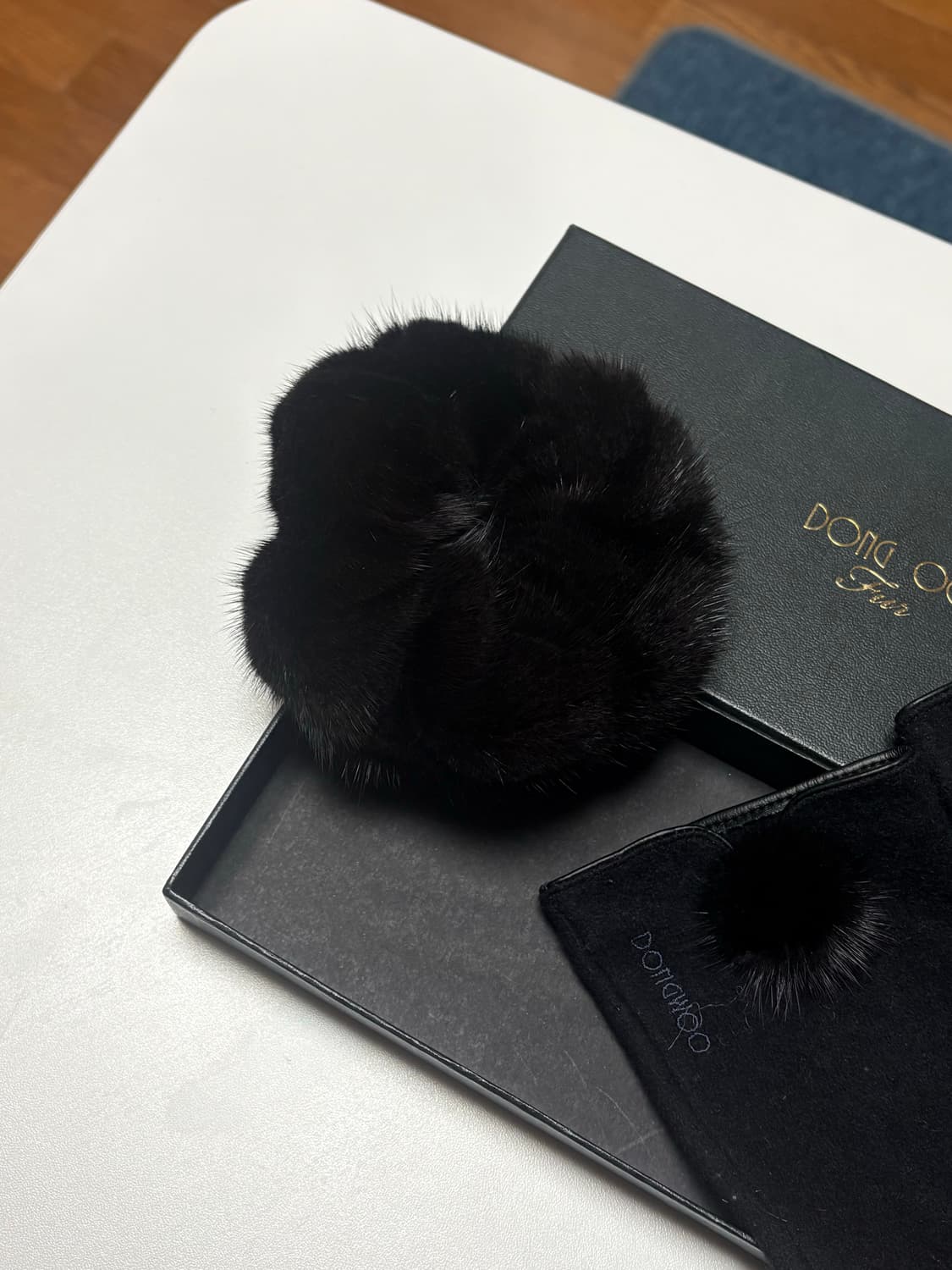 동우모피 모직장갑 + 밍크 머리끈 상품이미지2