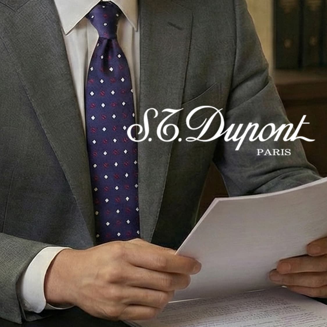 에스 티 듀퐁 실크 퍼플 패턴 넥타이 8.6cm A+등급 A19528
 상품이미지1