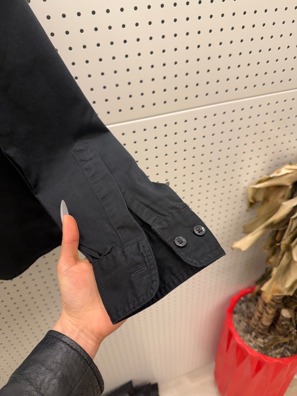 칼하트 원포켓 워크 셔츠 블랙 U602 상품이미지3