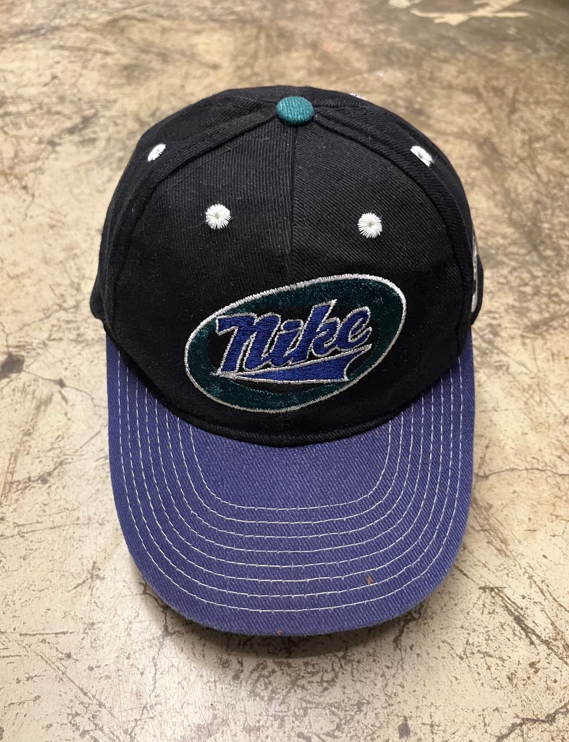 90s 나이키 볼캡 블랙/퍼플 모자 상품이미지1