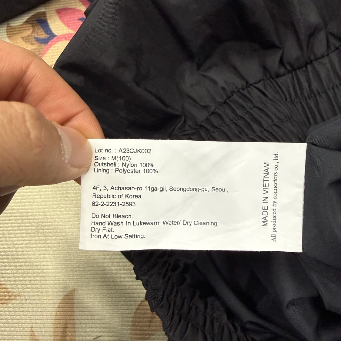 (M)유니폼 브릿지 바람막이 자켓(블랙,2way지퍼) 상품이미지5