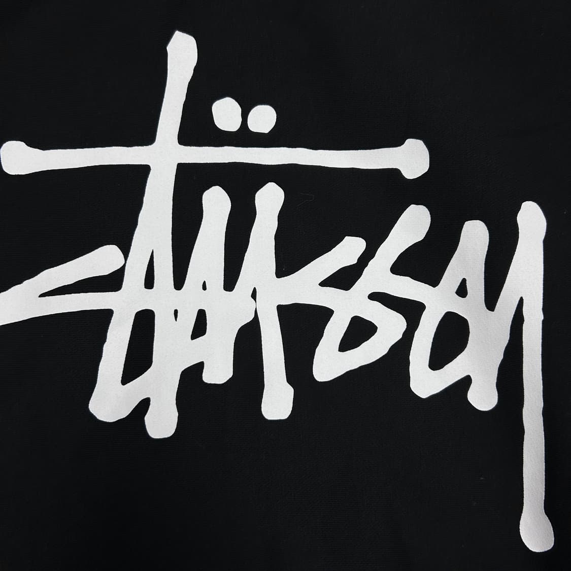 스투시 베이직 로고 블랙 맨투맨(S) 상품이미지7