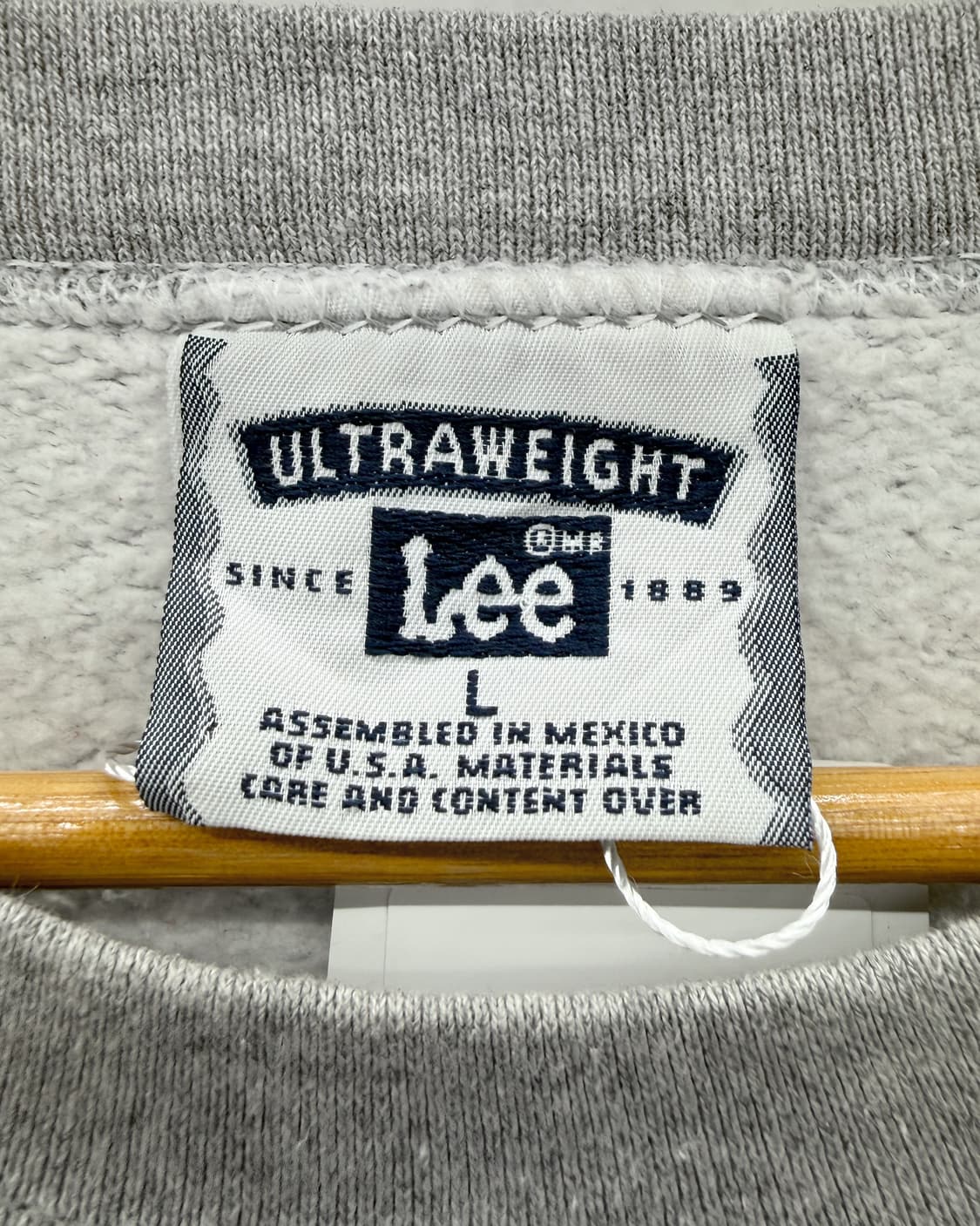 Lee 90s Ultra-Weight KANSAS 컬리지 스웻셔츠 그레이 상품이미지4