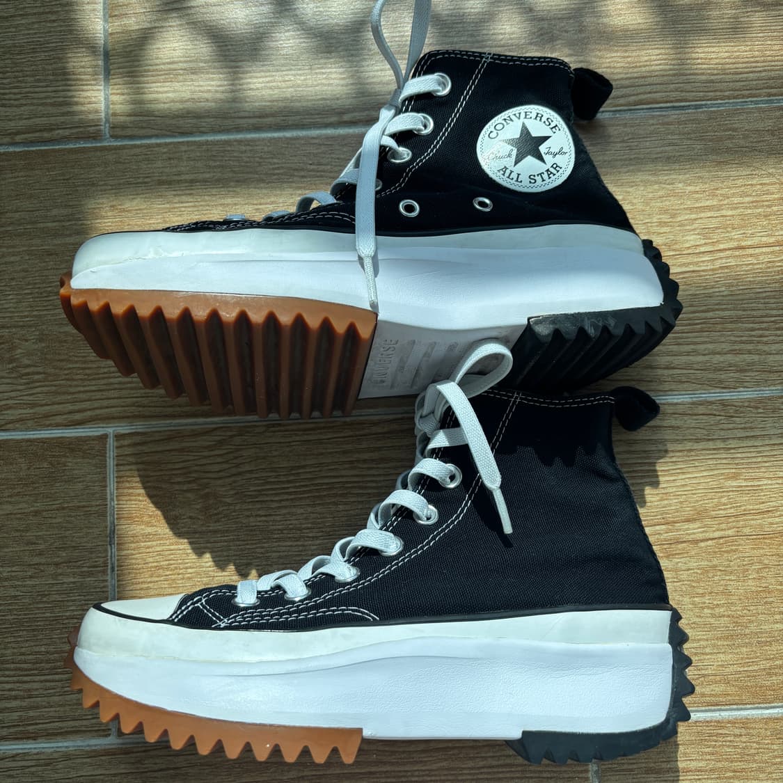 컨버스 런스타 하이크 하이 블랙 화이트 검 230mm 상품이미지5